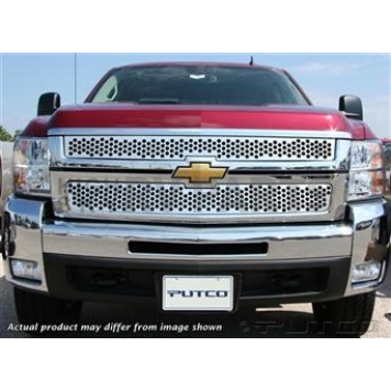 Putco Grille Insert - Polished Stainless Steel Rectangular - 84189