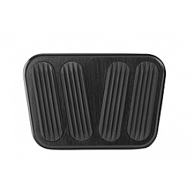 Lokar Performance Brake And Clutch Pedal Pad Set - Aluminum Black - XBAG6102