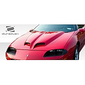 Extreme Dimensions Hood - Primered Fiberglass Black - 103787