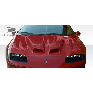Extreme Dimensions Hood - Primered Fiberglass Black - 103787-1