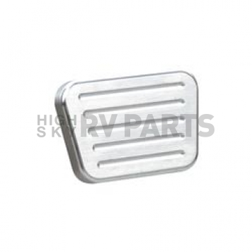 Lokar Performance Brake Pedal Pad - Aluminum Natural Ball Milled - BAG6101