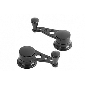 Lokar Performance Vent Window Handle - Steel Black Set Of 2 - XIDH2036