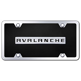 Automotive Gold License Plate - Avalanche Acrylic - BAVLCBK