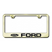Automotive Gold License Plate Frame - Gold Stainless Steel - LFFOREG