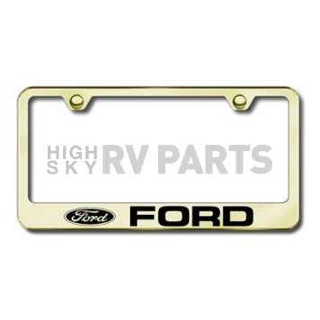 Automotive Gold License Plate Frame - Gold Stainless Steel - LFFOREG
