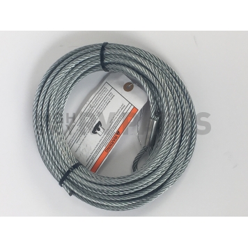 Warn Winch Cable -  50 Feet Galvanized Aircraft Steel - 100973-1