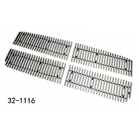 Paramount Automotive Grille Insert - Polished Aluminum 8 Millimeter Vertical Style - 321116