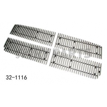 Paramount Automotive Grille Insert - Polished Aluminum 8 Millimeter Vertical Style - 321116