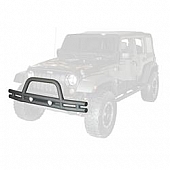 Rugged Ridge Tube Bumper 1-Piece Design Steel Black - 1156110
