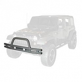 Rugged Ridge Tube Bumper 1-Piece Design Steel Black - 1156110