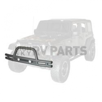 Rugged Ridge Tube Bumper 1-Piece Design Steel Black - 1156110