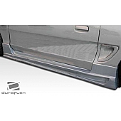 Extreme Dimensions Side Skirt - Primered Fiberglass Reinforced Plastic Black Set of 2 - 103926