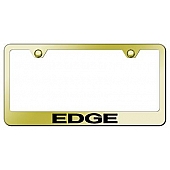 Automotive Gold License Plate Frame - Gold Stainless Steel - LFEDGEG