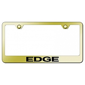 Automotive Gold License Plate Frame - Gold Stainless Steel - LFEDGEG