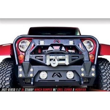 Fab Fours Bumper Premium 1-Piece Design Steel Natural - JK07B1856B