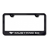 Automotive Gold License Plate Frame - Black Stainless Steel - LFMUS5EB
