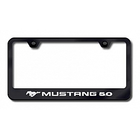 Automotive Gold License Plate Frame - Black Stainless Steel - LFMUS5EB