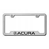 Automotive Gold License Plate Frame - Silver Stainless Steel - GFACUES