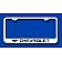 Automotive Gold License Plate Frame - Silver Stainless Steel - LFCHVEC