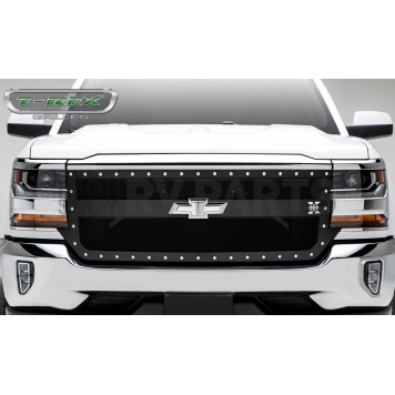 T-Rex Truck Products Grille Insert - Mesh Rectangular Black Powder Coated Steel - 6711291