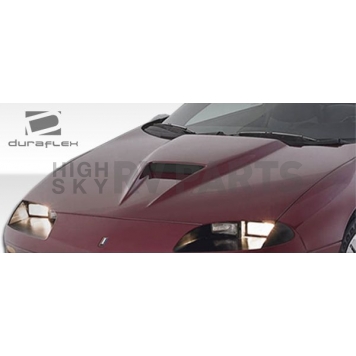 Extreme Dimensions Hood - Primered Fiberglass Black - 101218-1