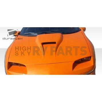 Extreme Dimensions Hood - Primered Fiberglass Black - 101218-6