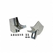 Rugged Ridge Windshield Hinge Light Bracket - Stainless Steel Silver Set Of 2 - 1102802