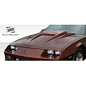 Extreme Dimensions Hood - Primered Fiberglass Black - 103789