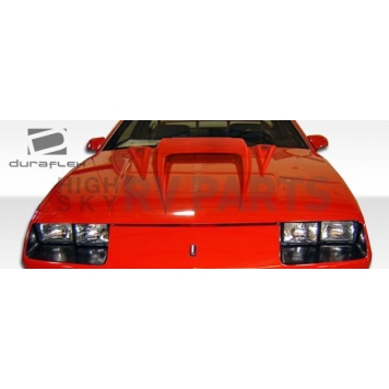 Extreme Dimensions Hood - Primered Fiberglass Black - 103789-1