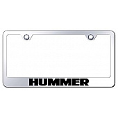 Automotive Gold License Plate Frame - Silver Stainless Steel - LFHUMEC