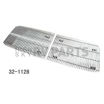 Paramount Automotive Grille Insert - Polished Aluminum 8 Millimeter Vertical Style - 321128