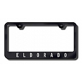 Automotive Gold License Plate Frame - Black Stainless Steel - LFELDEB