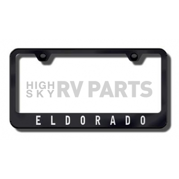 Automotive Gold License Plate Frame - Black Stainless Steel - LFELDEB