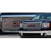 T-Rex Truck Products Grille Insert - Mesh Rectangular Triple Chrome Plated Stainless Steel - 44204