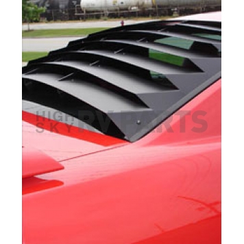 Astra/Hammond Window Louver Rear Window ABS Plastic Black - 3080