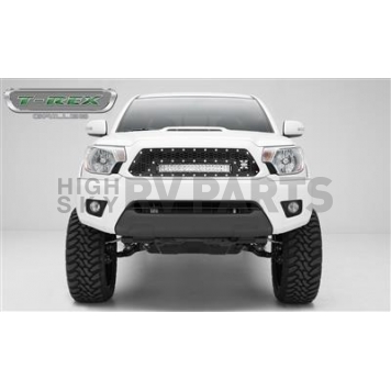 T-Rex Truck Products Grille Insert - Honeycomb Trapezoid Black Powder Coated Steel - 7319381