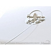 Drake Automotive Hood Pin - Safety Pin Stainless Steel Silver - S1MS16892S