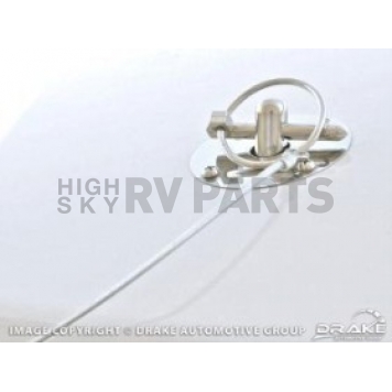 Drake Automotive Hood Pin - Safety Pin Stainless Steel Silver - S1MS16892S