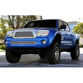 T-Rex Truck Products Grille Insert - Mesh Trapezoid Polished Stainless Steel - 6718950
