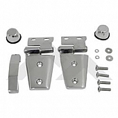 Crown Automotive Hood Appearance Set Silver Polished Stainless Steel - RT34076