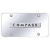 Automotive Gold License Plate - Compass Stainless Steel - CMPNCC