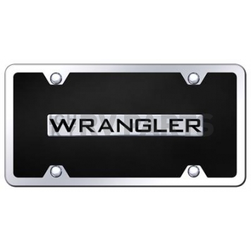 Automotive Gold License Plate - Wrangler Acrylic - BWRACBK