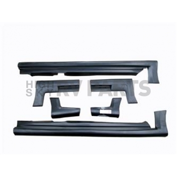 Street Scene Side Skirt - Bare Urethane Black Set of 6 - 95070843