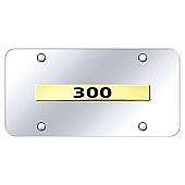 Automotive Gold License Plate - Chrysler 300 Stainless Steel - 300NGC