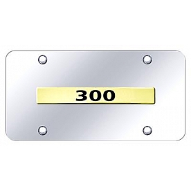 Automotive Gold License Plate - Chrysler 300 Stainless Steel - 300NGC