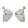 Kentrol Windshield Hinge - Silver Stainless Steel Set Of 2 - 30403