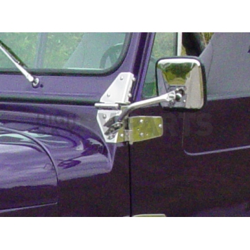 Kentrol Windshield Hinge - Silver Stainless Steel Set Of 2 - 30403-4