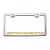 American Car Craft License Plate Frame - Stingray Lettering Stainless Steel - 052032YLW