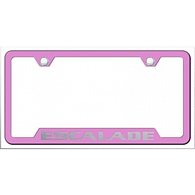 Automotive Gold License Plate Frame - Silver Stainless Steel - GFESAEP