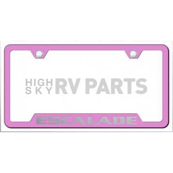 Automotive Gold License Plate Frame - Silver Stainless Steel - GFESAEP